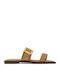 Women's Flat Sandals in Brown Color