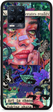 Realme 8 Taking Shape Black Glossy Θήκη