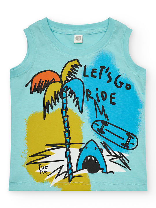 Kids' Shirt Sleeveless Light Blue