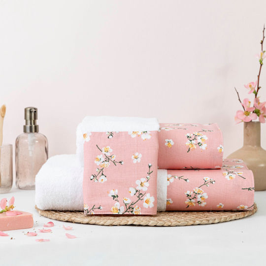Borea Bath Towel Set 3pcs Jasmine Ecru