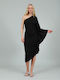 Midi Evening Dress Black