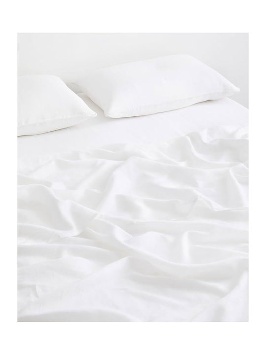 Flamingo Bettlaken Super-Doppel 240x280cm. White