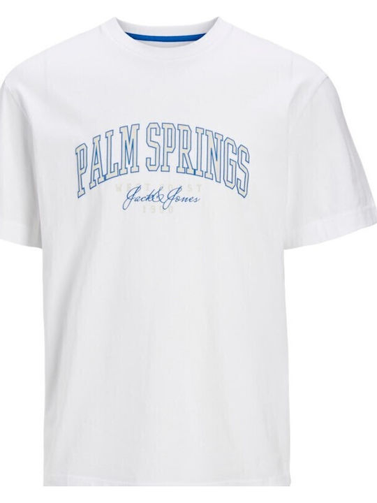Jack & Jones Kinderoberteile T-Shirts Weiß Palm...