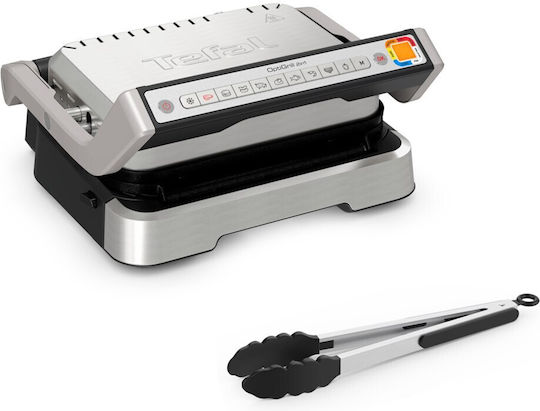 Tefal OptiGrill 2in1 Τοστιέρα Γκριλιέρα με Αποσπώμενες Πλάκες 2100W Γκρι