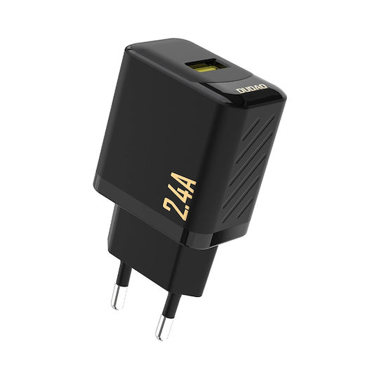 Dudao Зарядно без кабел с USB-A порт Черен (A23)