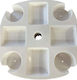 Campo Beach Umbrella Table White