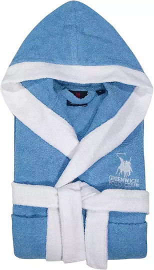 Greenwich Polo Club Kids Hooded Bathrobe Blue