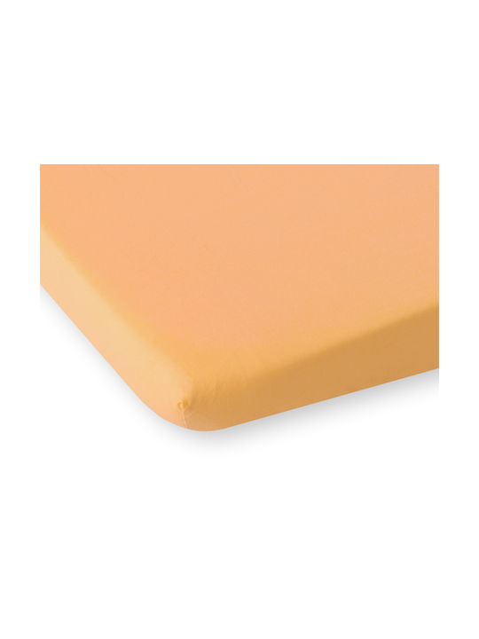 Bobono Βρεφικό Σεντόνι Κούνιας Βαμβακερό Orange...