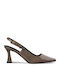 Pumps mit Riemchen Braun