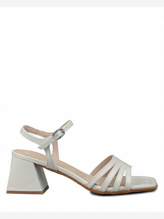 Wonders Leather Sandals White