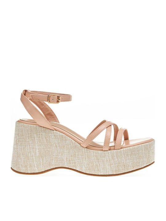 Anatomische Damenplattformen Beige