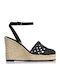 Women's Platform Espadrilles Black