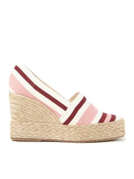 Women's Fabric Platform Espadrilles White