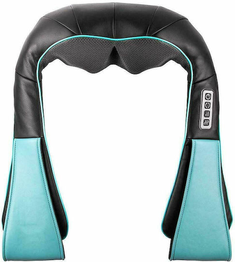 ACP Pillow Massage Shiatsu & Acupressure for the Neck, the Waist, the Back & the Legs against Cellulite with Infrared Heat and Vibration Black