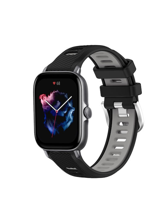 Armband Silikon Schwarz (Amazfit GTS 3)
