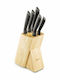 Tefal Knife Set with Block from Stainless Steel 6pcs