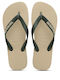 Top Logo Pop Up Men's Flip Flops Beige