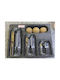 Etoile Set of 3 General Use Glass Jars with Transparent Lid 3pcs