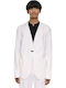 Men's Summer Suit Jacket Slim Fit White