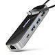 Axagon USB-C Dockingstation für Laptops mit HDMI 4K PowerDelivery Ethernet Schwarz