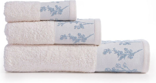 Nef-Nef Homeware Set De Prosoape De Baie 3 Buc Smart Line Claris În Cutie Ecru Greutate 500gr/m² Nef-Nef Homeware Set De Prosoape De Baie 3 Buc Smart Line Claris În Cutie Ecru Greutate 500gr/m²