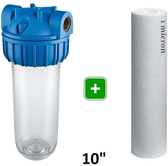 Atlas Filtri 3P AFO SX Senior Plus Water Filtration System Single Central Supply Micron 3/4'' with Replacement Filter Atlas Filtri CA 10 SX 1mcr 80216471571573