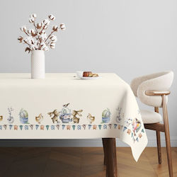 Easter Tablecloth 100% Cotton 140x320cm Club Cotton Feta