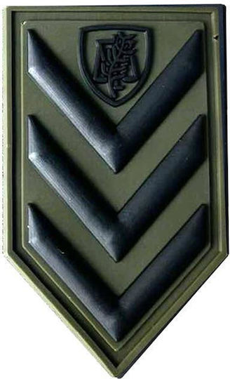 Survivors 3D Police Badges Epaulet Velcro-Sergeant Investigator 06-Khaki-Olive Green