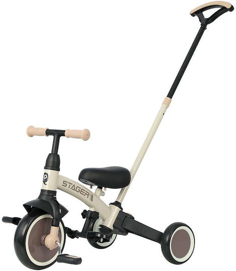 Q Play Stager Convertible with Parental Handle 3 in 1 for 2+ Years Brown