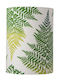 Abajur 1xe27 Verde In Lenjerie Frunze De Ferigă Sh101048-d Ebb&flow Sh101048-d Verde