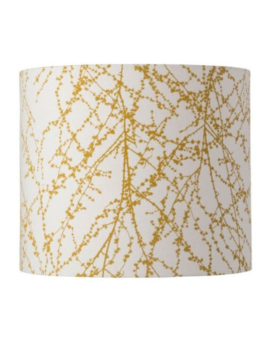 Lampshade 1xe27 Ochre Branches Linen Branches Sh101022-c Ebb&flow Sh101022-c White-Gold