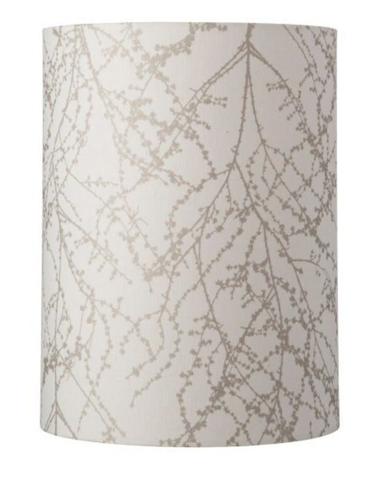 Lampshade 1xe27 White-Silver Branches Linen Branches Sh101051-d Ebb&flow Sh101051-d White-Silver