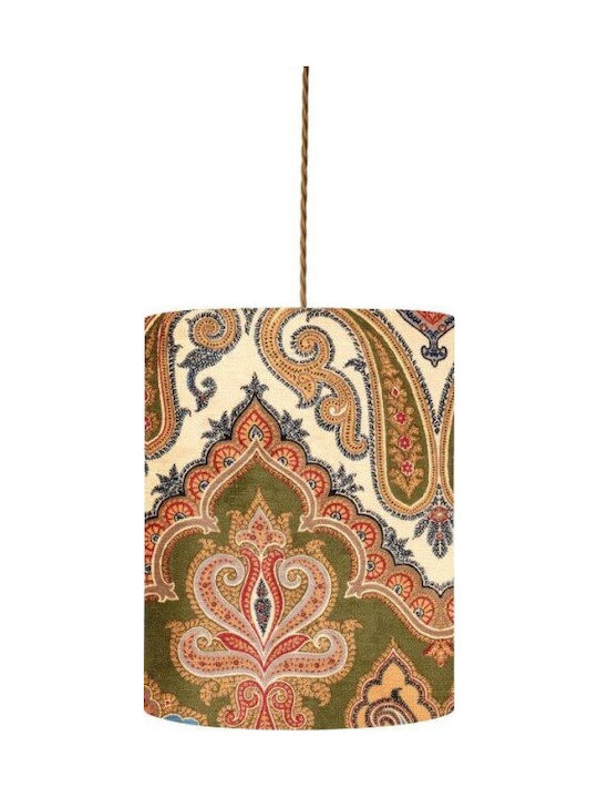 Pendant Lamp Shade 1xe14 Green-Gold Brocade Sh1...