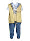 Kinder-Set mit Hose Sommer 3Stück Yellow