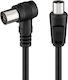 Powertech Кабел за антена Коаксиален мъжки - Коаксиална женска Черен 1.5м (CAB-V041) 1бр