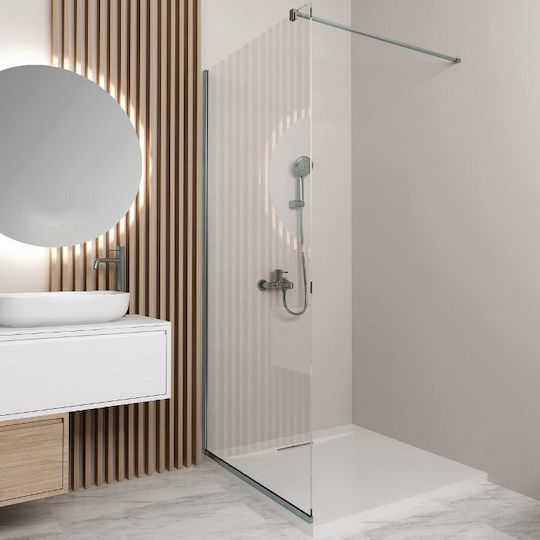 Orabella Serena Καμπίνα Ντουζιέρας με Συρόμενη Πόρτα 80x200cm Clear Glass