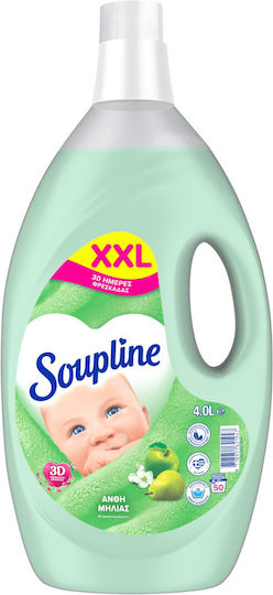 Soupline Fabric Softener 4L 50 Washes Apple Blossom