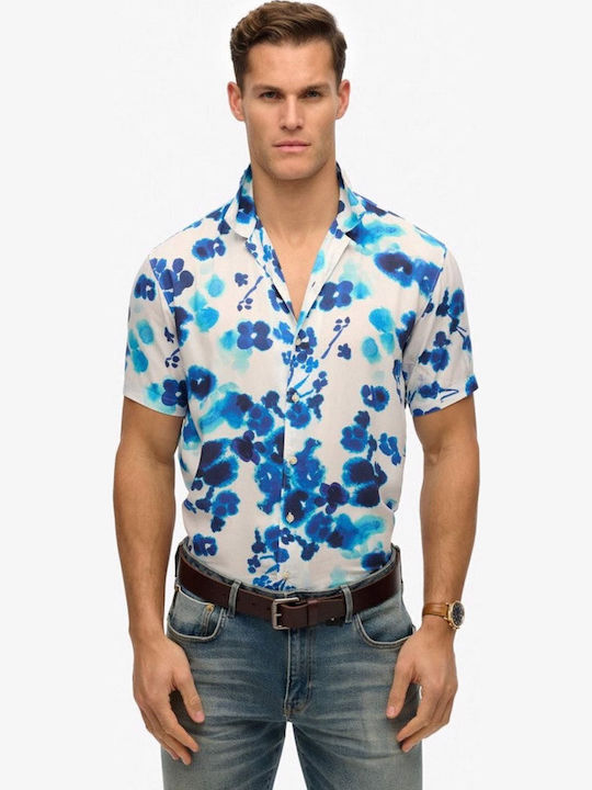 Superdry D2 Ovin Short-sleeved Shirt in Wide Li...