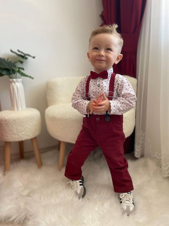 Babydom Φορμάκι Λευκό, Μπορντό