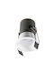 Eurolamp Round Metallic Ceiling Spot with Built-in LED and Warm White Light White 60x60cm