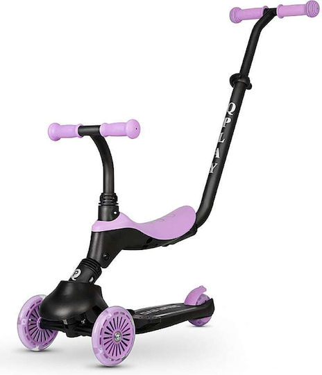 Q Play Kids Scooter Sema Evo 6 In 1 3-Wheel with Seat for 12 Months Lilac