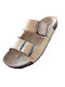 Sandale Casual Damă de Piele Anatomici Galbene