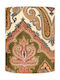 Table/Floor Lamp Shade 1xe14 Green-Gold Brocade Sh101030t-e Ebb&flow Sh101030t-e Green