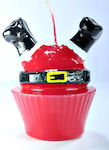 Gerakis Christmas Red Candle 11x10cm