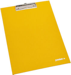 Clipboard A4 PVC cu un singur clește, Galben Clipboard A4 PVC cu un singur clește, Galben