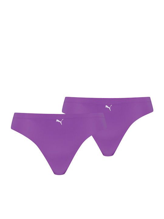 PUMA Damen Zeichenfolge 2Pack Nahtlos Lila