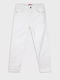Pantaloni din Material Textil pentru Copii alb
