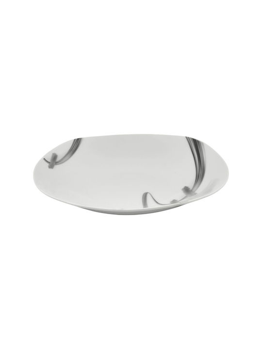 Ankor Plate Soup Square made of Porcelain Gray 22.5cm