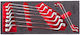 Milwaukee Set 9 Double Polygon Wrench