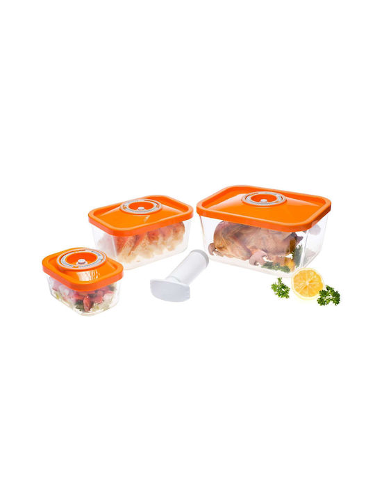 Status Lunchbox Glas Orange 4Stück
